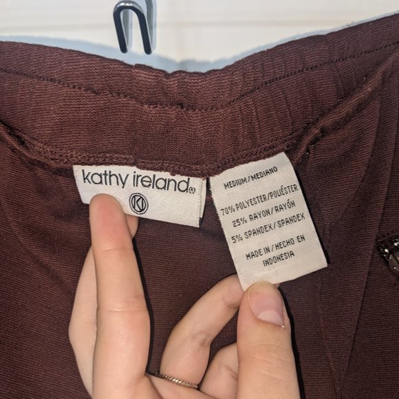 vintage brown casual flared pants - Picture 3 of 3